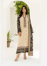 Resham By Firdous Textile Printed Linen Suits Unstitched 3 Piece - FF24RL 903